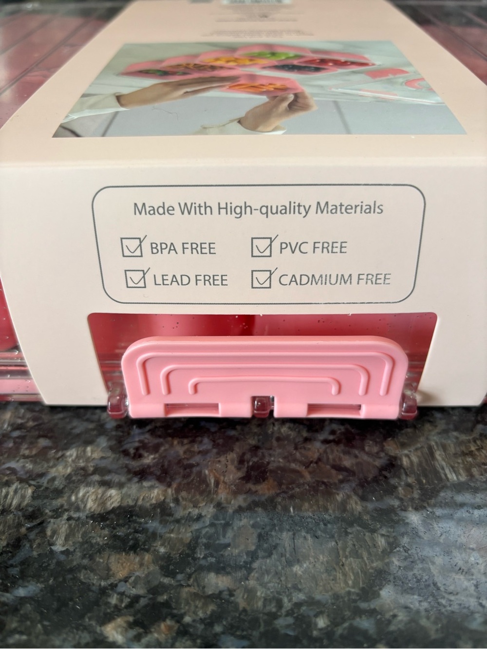 CWC Pink 8-Compartment Snack Box - Perfect On-The-Go Organizer - Picture 11 of 12